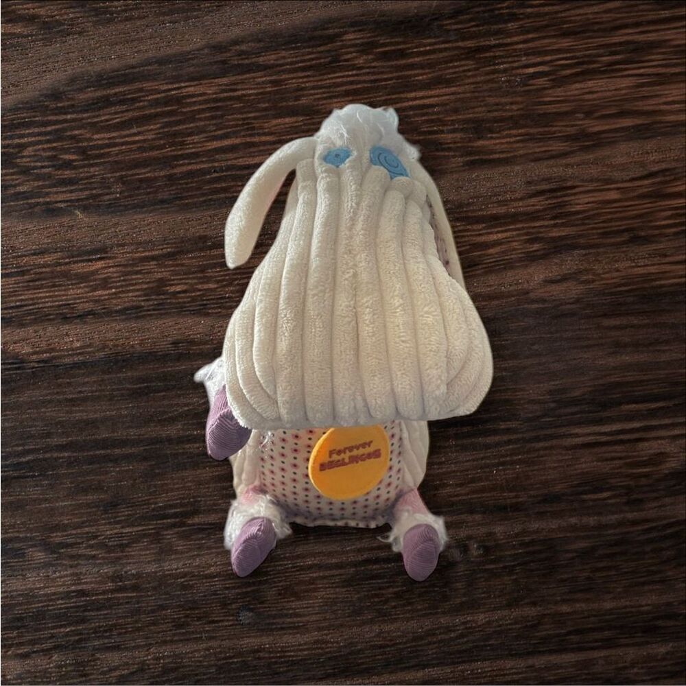 Les Deglingos Corduroy Lamb Sheep Stuffed Plush Doll